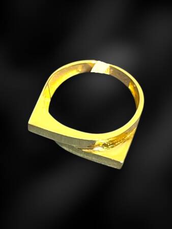 14 Ayar Altın İkili Sarmal Yüzük - 5