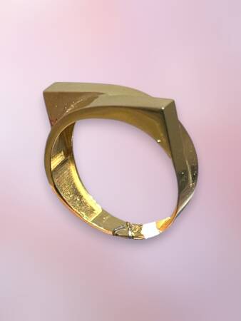 14 Ayar Altın İkili Sarmal Yüzük - 4