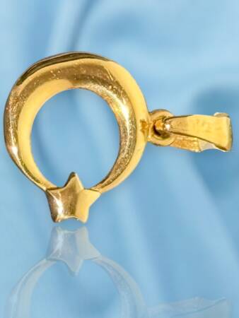 14 Ayar Ay Yıldız Kolye Ucu - 2