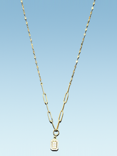 14 Ayar Baget Altın Kolye - 2