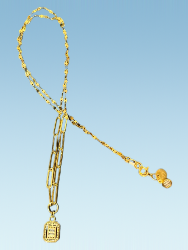 14 Ayar Baget Altın Kolye - 4