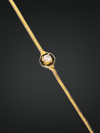 14 Ayar Çağla Model Altın Bileklik - 