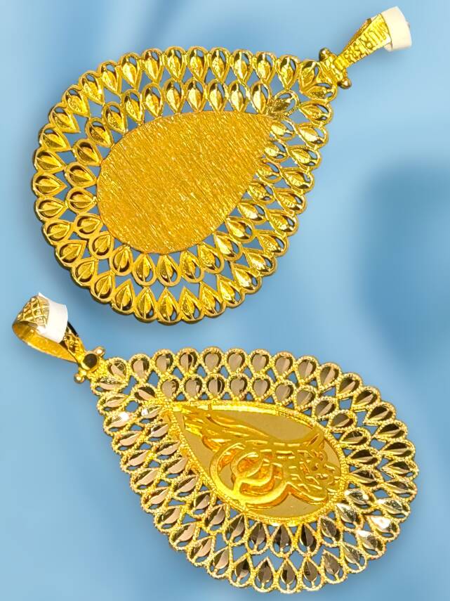 14 Ayar Damla Tuğra Kolye Ucu - 2