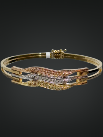 14 Ayar Dorika Toplu Altın Kaburga Kelepçe - 