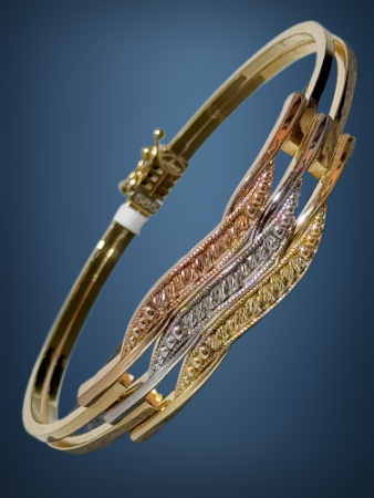 14 Ayar Dorika Toplu Altın Kaburga Kelepçe - 2