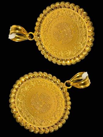 14 Ayar Dorikalı Yarım Altın Kolye Ucu - 3