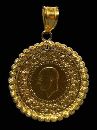 14 Ayar Dorikalı Yarım Altın Kolye Ucu - 