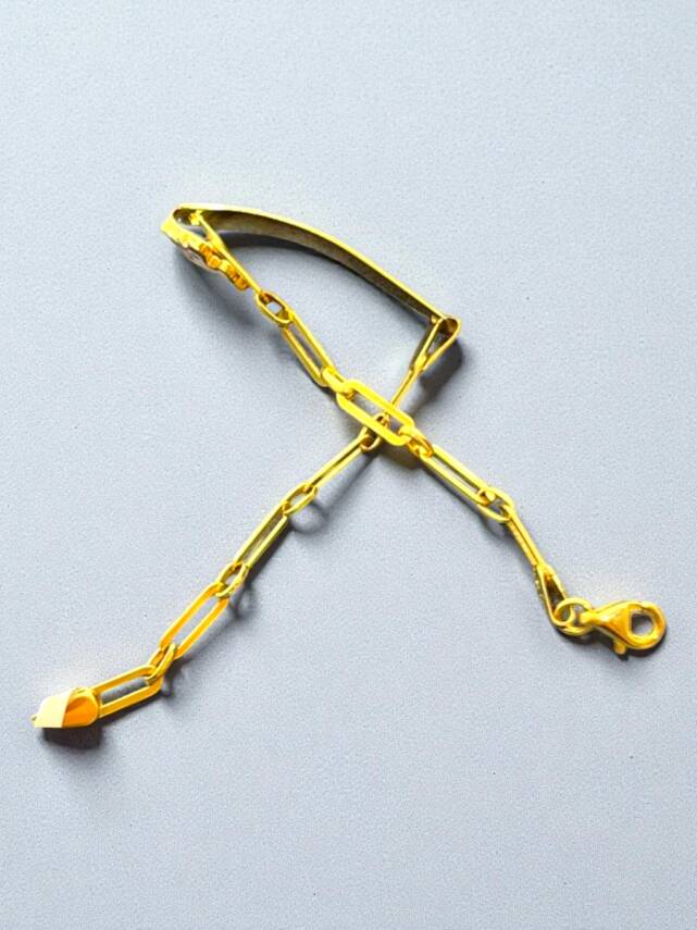 14 Ayar Unicorn Figürlü Altın Plaka Çocuk Künyesi - 2