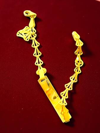 14 Ayar Kiraz Figürlü Altın Plaka Çocuk Künyesi - 5