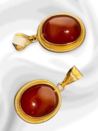 14 Ayar Akik Kolye Ucu - 2