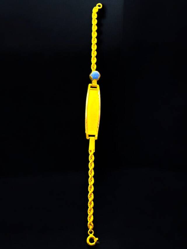 14 Ayar Plaka Altın Çocuk Künyesi - 2