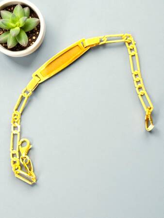 14 Ayar Plakalı Altın Çocuk Künyesi - 4