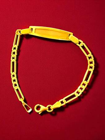 14 Ayar Plakalı Altın Çocuk Künyesi - 2