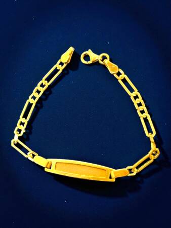 14 Ayar Plakalı Altın Çocuk Künyesi - 6