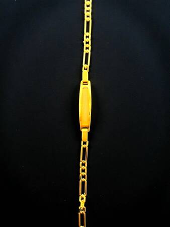 14 Ayar Plakalı Altın Çocuk Künyesi - 7