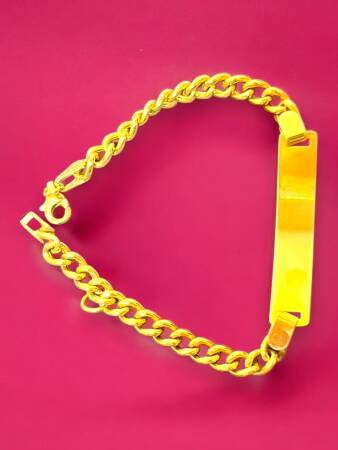 14 Ayar Plakalı Altın Çocuk Künyesi - 6