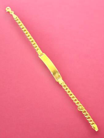 14 Ayar Plakalı Altın Çocuk Künyesi - 7