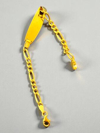 14 Ayar Plakalı Altın Çocuk Künyesi - 4