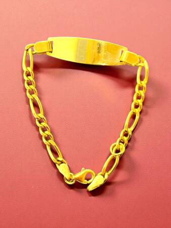 14 Ayar Plakalı Altın Çocuk Künyesi - 2