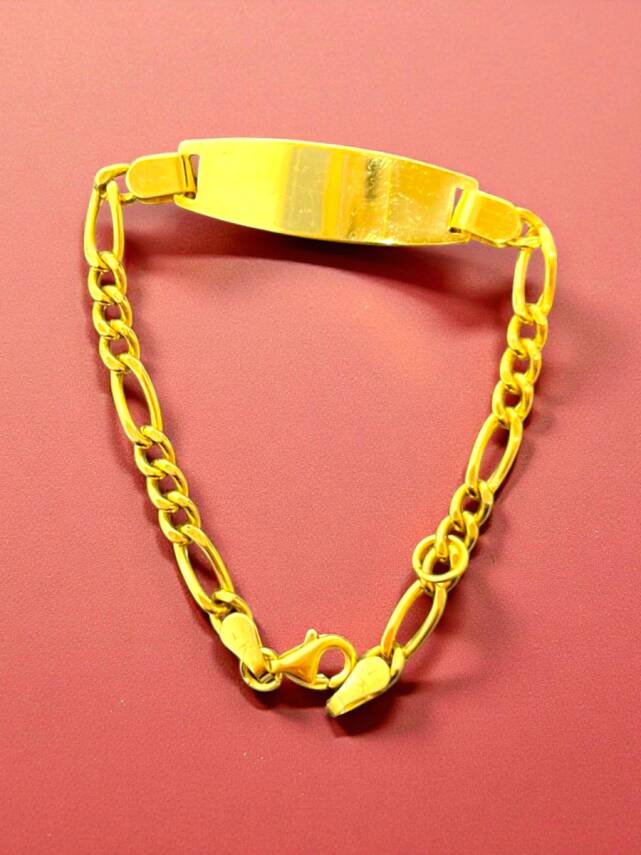 14 Ayar Plakalı Altın Çocuk Künyesi - 2