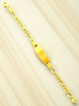 14 Ayar Plakalı Altın Çocuk Künyesi - 5