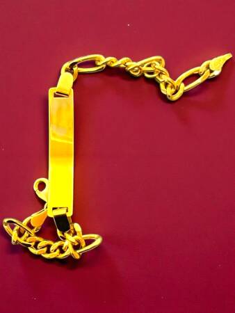 14 Ayar Plakalı Altın Çocuk Künyesi - 7