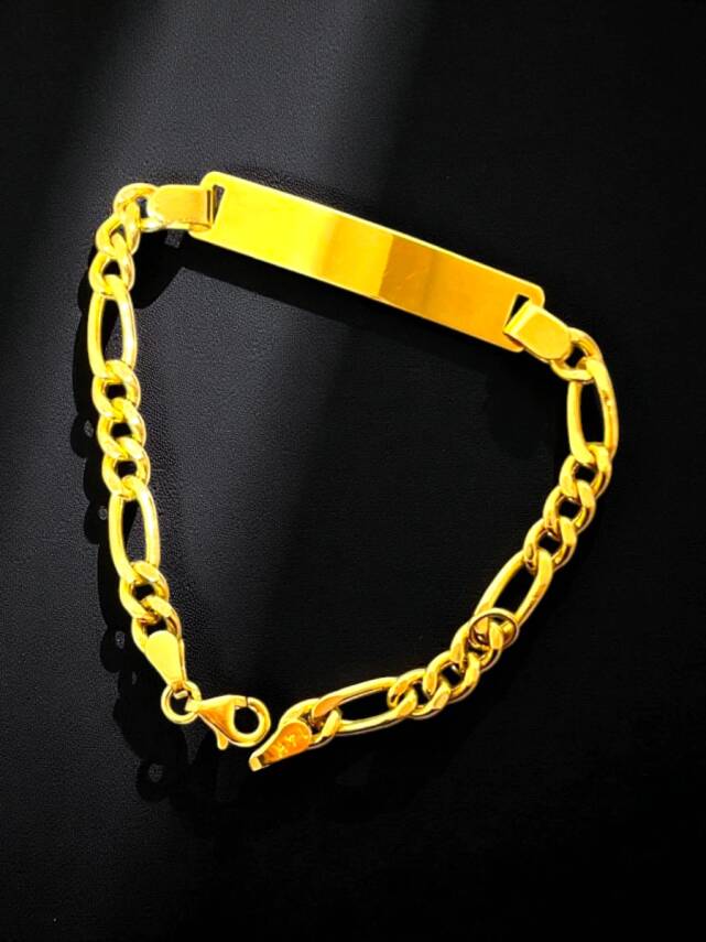 14 Ayar Plakalı Altın Çocuk Künyesi - 2