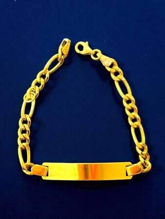 14 Ayar Plakalı Altın Çocuk Künyesi - 5