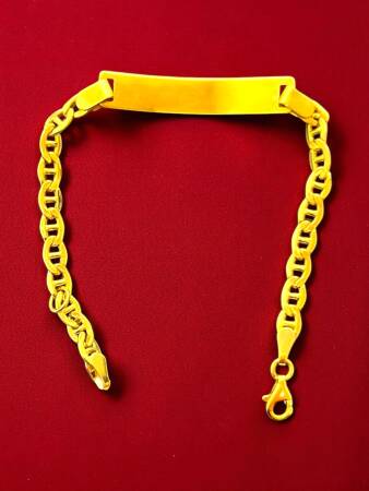 14 Ayar Plakalı Altın Çocuk Künyesi - 7