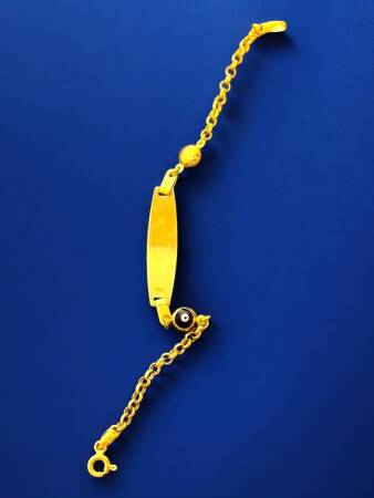 14 Ayar Plakalı Altın Çocuk Künyesi - 3