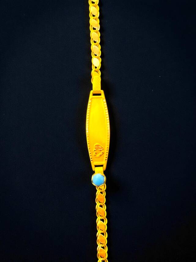 14 Ayar Plakalı Altın Çocuk Künyesi - 2