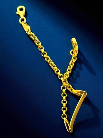 14 Ayar Plakalı Altın Çocuk Künyesi - 7