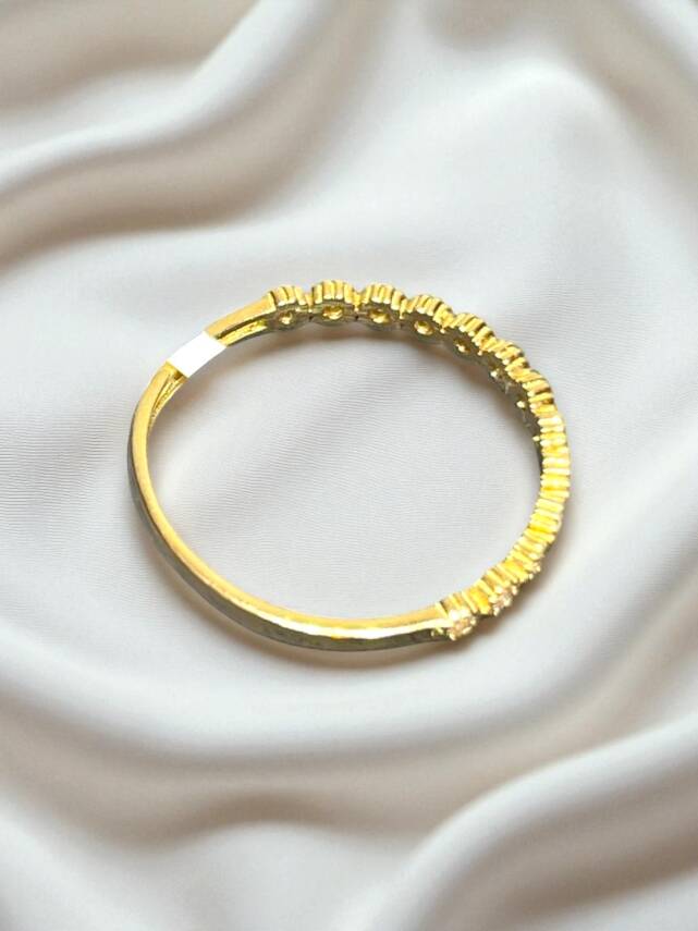 14 Ayar Taşlı Altın Eklem Yüzük - 3