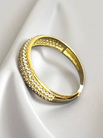 14 Ayar Taşlı Altın Yüzük - 8