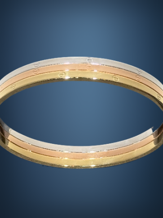 14 Ayar Altın 3'lü Vida Kelepçe - 6