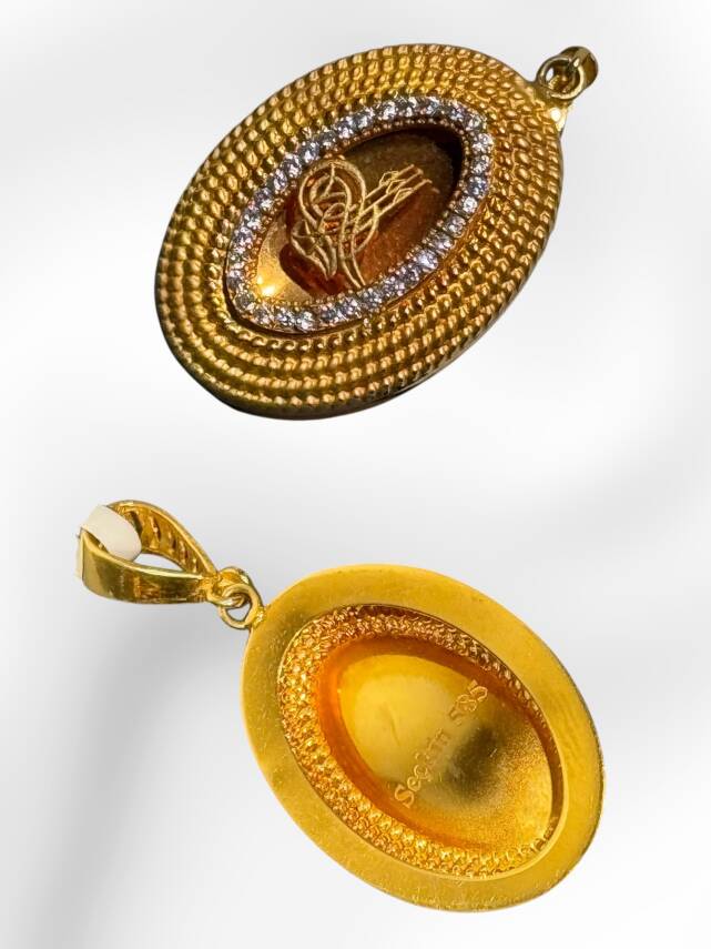 14 Ayar Tuğra Kolye Ucu - 2