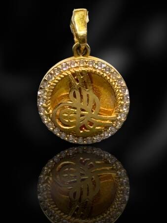 14 Ayar Tuğra Kolye Ucu - 