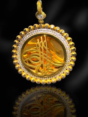 14 Ayar Tuğra Kolye Ucu - 