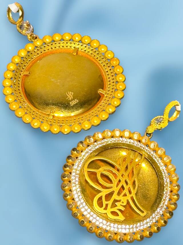 14 Ayar Tuğra Kolye Ucu - 2