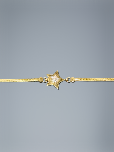 14 Ayar Yıldızlı Altın Bileklik - 2