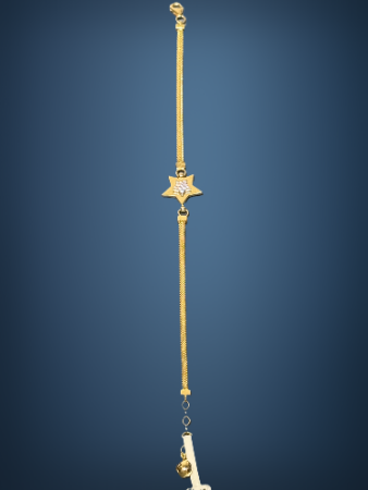 14 Ayar Yıldızlı Altın Bileklik - 3