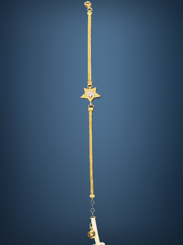 14 Ayar Yıldızlı Altın Bileklik - 3