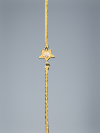 14 Ayar Yıldızlı Altın Bileklik - 4