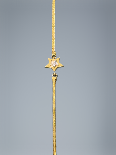 14 Ayar Yıldızlı Altın Bileklik - 4