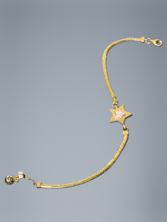 14 Ayar Yıldızlı Altın Bileklik - 6