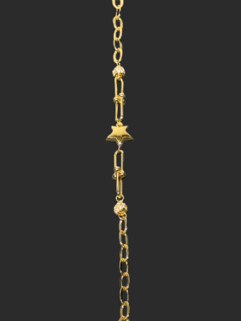 14 Ayar Yıldızlı Altın Bileklik - 3