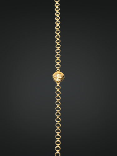 14 Ayar Yıldızlı Altın Bileklik - 5