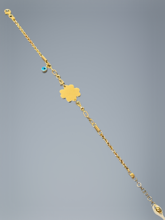 14 Ayar Yonca Altın Bileklik - 