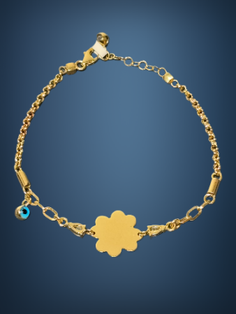 14 Ayar Yonca Altın Bileklik - 4