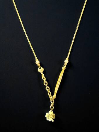 14 Ayar Yoncalı Altın Kolye - 7